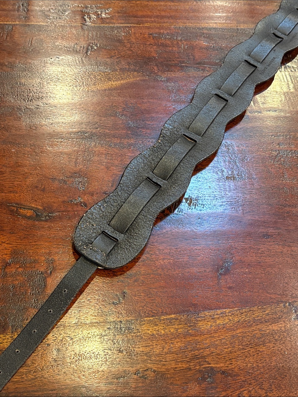 Vintage Ralph Lauren Black Leather Western Concho Belt with Silver Medallions - Picture 11 of 15